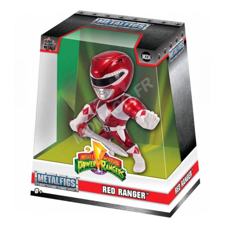 FIGURINE METALFIGS "POWER RANGERS - MIGHTY MORPIN - RANGER ROUGE (CANDY)"