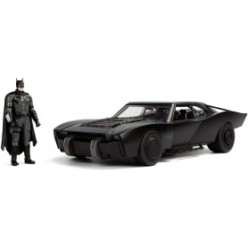 BATMOBILE 2022 "THE BATMAN" AVEC FIGURINE ET LUMIERES