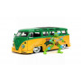 VOLKSWAGEN BUS 1963 "TORTUE NINJA" AVEC FIGURINE TORTUE NINJA LEONARDO