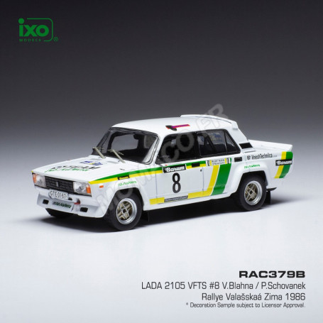 LADA 2105 VFTS 8 BLAHNA/SCHOVANEK RALLYE VALASSKAA ZIMA 1986 (EPUISE)
