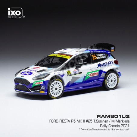 FORD FIESTA R5 MKII 25 SUNINEN/MARKKULA RALLYE CROATIE 2021