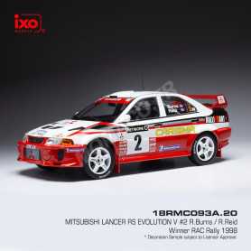 MITSUBISHI LANCER RS EVOLUTION V 2 BURNS/REID RALLYE RAC 1998