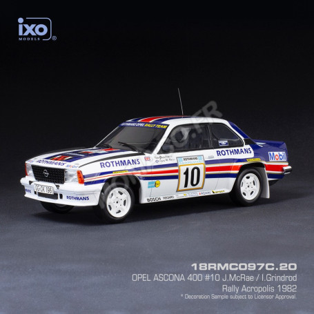 OPEL ASCONA B 400 10 MCRAE/GRINDROD RALLYE ACROPOLIS 1982