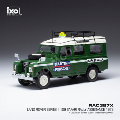 LAND ROVER SERIE II 109 RHD RALLYE ASSISTANCE EQUIPE PORSCHE MARTINI RALLYE WM SAFARI 1978
