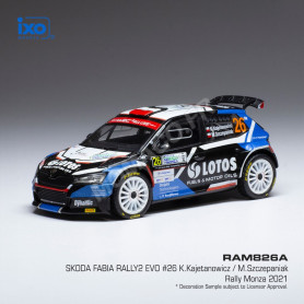 SKODA FABIA RALLY 2 EVO 26 KAJETANOWICZ/SZCZEPANIAK WRC RALLYE MONZA 2021