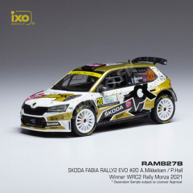 SKODA FABIA RALLY 2 EVO 20 MIKKELSEN/HALL WRC RALLYE MONZA 2021