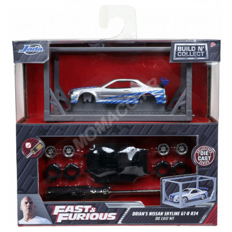 BUILD N COLLECT : NISSAN SKYLINE GT-R (R34) 1999 "2 FAST 2 FURIOUS (2003) - BRIAN"