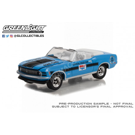 FORD MUSTANG MACH 1 428 COBRA JET OUVERT 1970 "ATLANTA INTERNATIONAL RACEWAY OFFICIAL PACE CAR"
