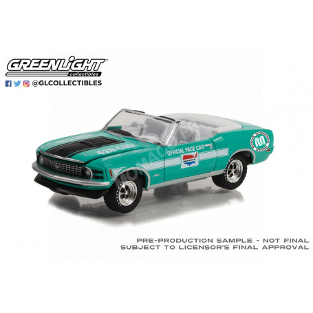 FORD MUSTANG MACH 1 428 COBRA JET OUVERT 1970 "MICHIGAN INTERNATIONAL RACEWAY OFFICIAL PACE CAR"