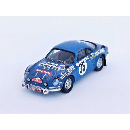 RENAULT ALPINE A110 35 JEAN-MARIE JACQUEMIN/DOROTHEE JACQUEMIN-LEBEAU RALLYE MONTE CARLO 1972