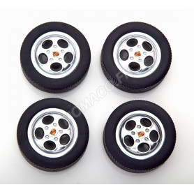 4 ROUES AVEC JANTES (TYPE CADRAN DE TELEPHONE) POUR PORSCHE