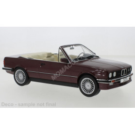 BMW 325I (E30) CABRIOLET 1985 ROUGE FONCE METALLISE