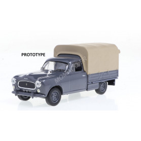 PEUGEOT 403 PICK-UP GRIS-BLEU FONCE AVEC BACHE BEIGE