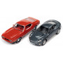 COFFRET DE 2 PIECES - JAMES BOND : FORD MUSTANG MACH I  ET ASTON MARTIN VANQUISH V12