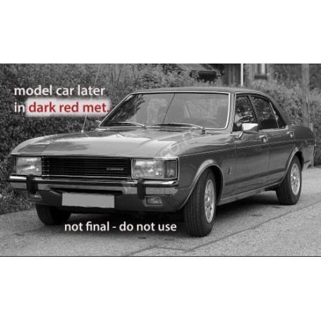 FORD GRANADA MKI 1975 ROUGE METALLISE/NOIR MAT