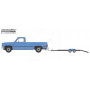 CHEVROLET C-20 1981 AVEC REMORQUE PLATEAU
