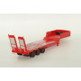 SEMI-REMORQUE PORTE ENGIN 3 ESSIEUX (SANS TRACTEUR) ROUGE
